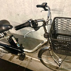 東京23区配達無料🌈新基準 Panasonic パナソニック ビビ　12Ah リチウム 電動自転車中古　1895の画像