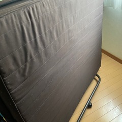 電動リクライニングベッド　折りたたみ　セミダブル　腰痛　介護対策の画像