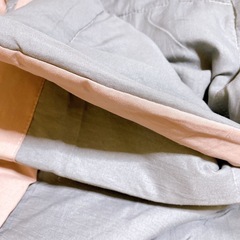 新品未使用♡夏用　掛け布団　薄手　180×220 冷んやり掛け布団　グレーとピンク　軽い　の画像