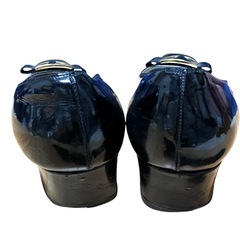 美品 Salvatore Ferragamo パンプス ガンチーニ 黒 レザーの画像
