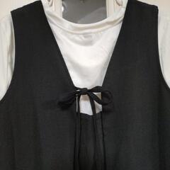 shushu サロペットワンピース　ジャンパースカートの画像