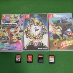 Nintendo Switch 有機ELモデル+ソフト4本+冷却スタンド＆キャリーポーチ＆新品ガラスフィルム＆SDカードの画像
