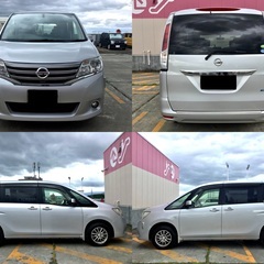 ★緊急★最安！★日産★セレナ★NC26型★4WD!★ Wi-Fi連携 !★アプリ連携!★Bluetooth!★録音可!★ナビ！★テレビ！★エンジンスターター!★プッシュスタート!★アイドリングストップ!★パワスラ!★横滑り防止装置!★クルーズコントロール!★長期車検付き！★寒冷地仕様！★全国格安陸送可能!★カード可!★の画像