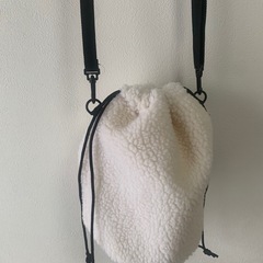 ムーミン リトルミー もこもこボア 刺繍 ショルダーバッグの画像