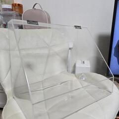 アクリルケース 透明 メイクボックス コスメボックス 卓上 ふた付き スタンドラック ディスプレイの画像