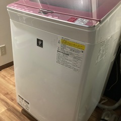 お渡し先決定【ジャンク品・無料】SHARP洗濯機 （2017年製）の画像