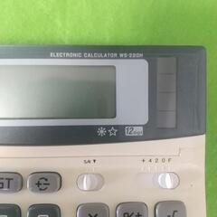 Canon キャノン 電卓 WS-220H 見やすい12桁電卓 計算 経理 自宅用に♪の画像
