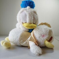 ぬいぐるみ ドナルドダック 2体 ディズニー キャラクター TAKARATOMY A.R.T.S すやすやフレンド ギガジャンボホワイトゴールドの画像