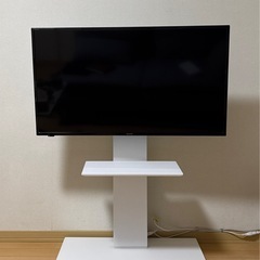 テレビスタンド　ホワイト　※テレビなしの画像