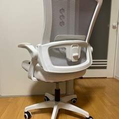 回転式デスクチェア（白）の画像