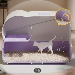 引き出し式猫トイレの画像