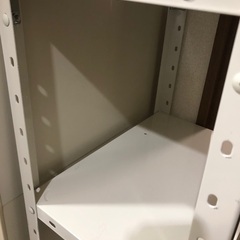 3段スチールラック ホワイト の画像