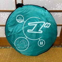 ⭐️新品未使用⭐️ポップアップワンタッチテント⭐️グリーン 軽量 簡易設置 1人用/2-3人用 UVカットの画像