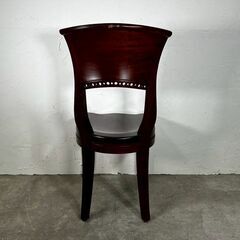 『アジアン家具』イタリーチェア ダイニングチェア 食卓チェア リビングチェア チェア 椅子 イス チーク無垢材 ダークブラウン RWcha77の画像