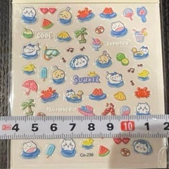ちいかわ　ネイルシール　summer ハチワレの画像