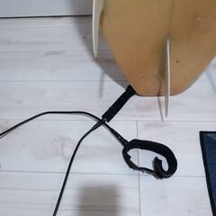 6ftショートボード　サーフィン　リーシュコード　デッキパッド　フィン付きの画像