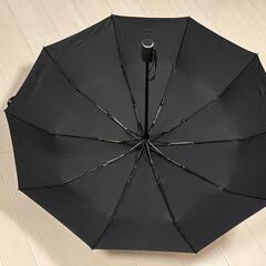 折りたたみ傘 自動開閉 グラスファイバー テフロン加工 超撥水 大きい ブラックの画像