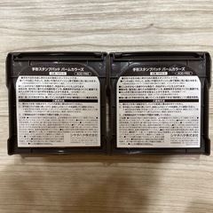 Shachihata PALM COLORS 手形スタンプパッド赤色空色セットの画像