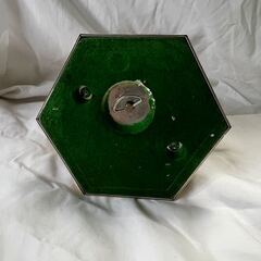 昭和レトロ希少品！からくり 回転扉 六面塔型 ゼンマイ式 オルゴール シガレット ケース ペン立ての画像