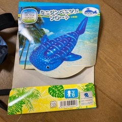 子供用 ミニジンベイザメとライフジャケットと空気入れの画像