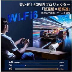 プロジェクター 小型　270°回転＆自動台形補正Wi-Fi6瞬間接続 1080P 天井投影 Bluetooth5.4 4k対応の画像