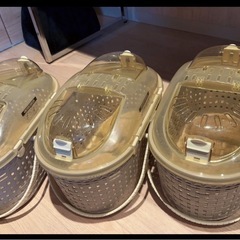 猫 小型犬 キャリー 3個セット　中古の画像