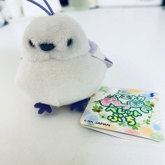 シマエナガ　ぎゅっぽてペレットぷち　プライズ品　アミューズメント専用景品　紫の画像
