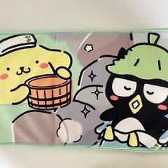 極楽湯　サンリオコラボ　マフラータオル　ポムポムプリン　バッドばつ丸の画像