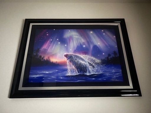 クリスチャンラッセン オーロラ&クジラ