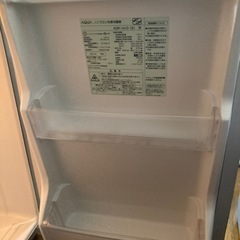 2ドア冷蔵庫 2014年製 AQUA AQR-141Dの画像