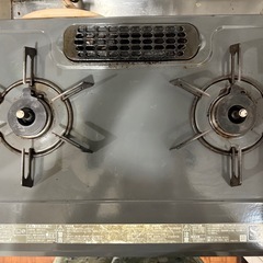 【都市ガスコンロ】リンナイ CHM33DGL（左強火力）使用感あり／現状渡しの画像