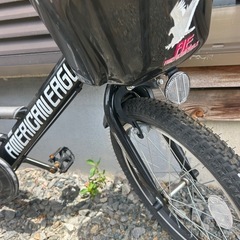 お子様自転車補助輪付き18インチ美品！の画像