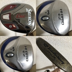 【希望者多い場合は抽選です】高級品 豪華ダンロップゴルフセット 最上級スリクソン ハイブリッド フレックスR ダンロップで完璧に揃ったセット フルセット すぐにコースに行く事も可能です！初心者でも使いやすい！の画像