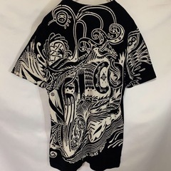 VOLCOM ボルコム　ブラック　ペイント　Tシャツ　半袖の画像