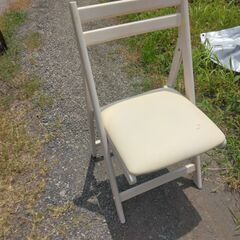 木製：新品：折りたたみイス：天然木使用：高さ８３巾４０奥４０：座高まで４５ｃｍ：の画像