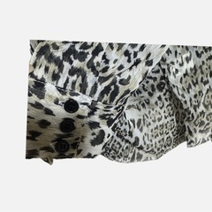 【エゴイスト】レディース おしゃれ ヒョウ柄シフォンオープントップス Fの画像