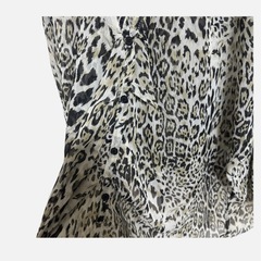 【エゴイスト】レディース おしゃれ ヒョウ柄シフォンオープントップス Fの画像