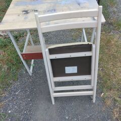 木製：新品：折りたたみイス：天然木使用：高さ８３巾４０奥４０：座高まで４５ｃｍ：の画像
