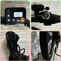 ⭐️Panasonic 電動自転車 ギュット アニーズ大容量8Ah子供乗せ 新基準⭐完成車配送⭐美品⭐室内保管⭐y702の画像