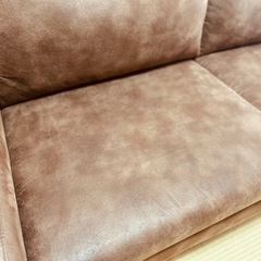 2.5人がけソファ/ブラウンの画像
