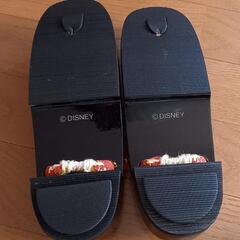 【新品未使用】桐下駄　浴衣　ディズニー　ミッキーモチーフ　ミッキーシルエットの画像