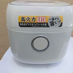 東芝の独身者向き：３合炊き、IH炊飯ジャー：型RC-５ＸＮ、２０１９年製：良品です：キレイですの画像