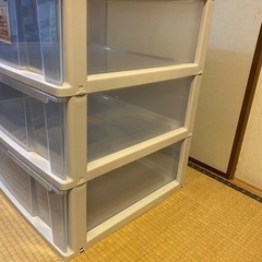 衣装ケース　収納ケース　３段ケース　の画像