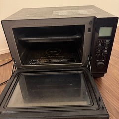【故障しています】パナソニック オーブンレンジ 26L フラットテーブル 遠赤Wヒーター スイングサーチ赤外線センサー ブラック NE-MS268の画像
