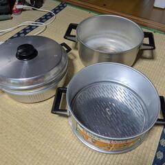【お話中】三共アルミ　万能蒸し器　ニューセッター　30cmの画像