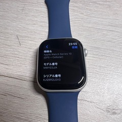 保証付美品　Apple Watch 10 GPS+セルラーモデル　46mm の画像
