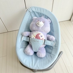 【希少カラー✨美品】nuna バウンサー リーフ（スカイ）廃番モデル／揺れが優しい人気バウンサーの画像