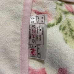 綿毛布 2枚の画像