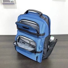 新品未使用TUMI ALPHA 3ブラックデラックス多機能ショルダーバッグ リュックの画像