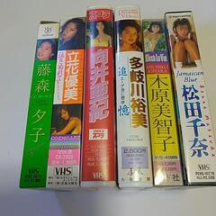 昭和アイドル、女優ビデオテープ セット 立花優美、藤森夕子、向井亜紀、松田千奈、多岐川裕美、木原美智子の画像